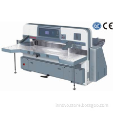 Microcomputer double hydraulic double guide paper cutting machine